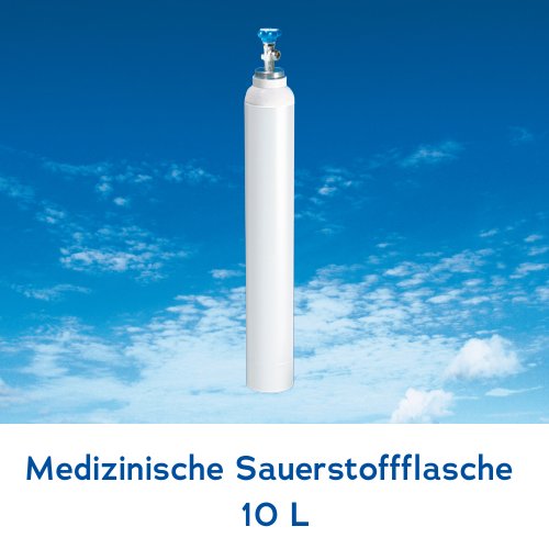 Tausch von Flaschen mit 10 Liter Volumen medizinischem Sauerstoff - Oxyparat